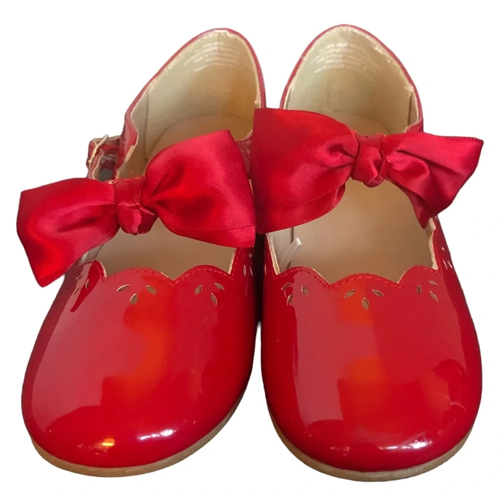 Gymboree Red Patent Leather Bow Mary Janes size 3